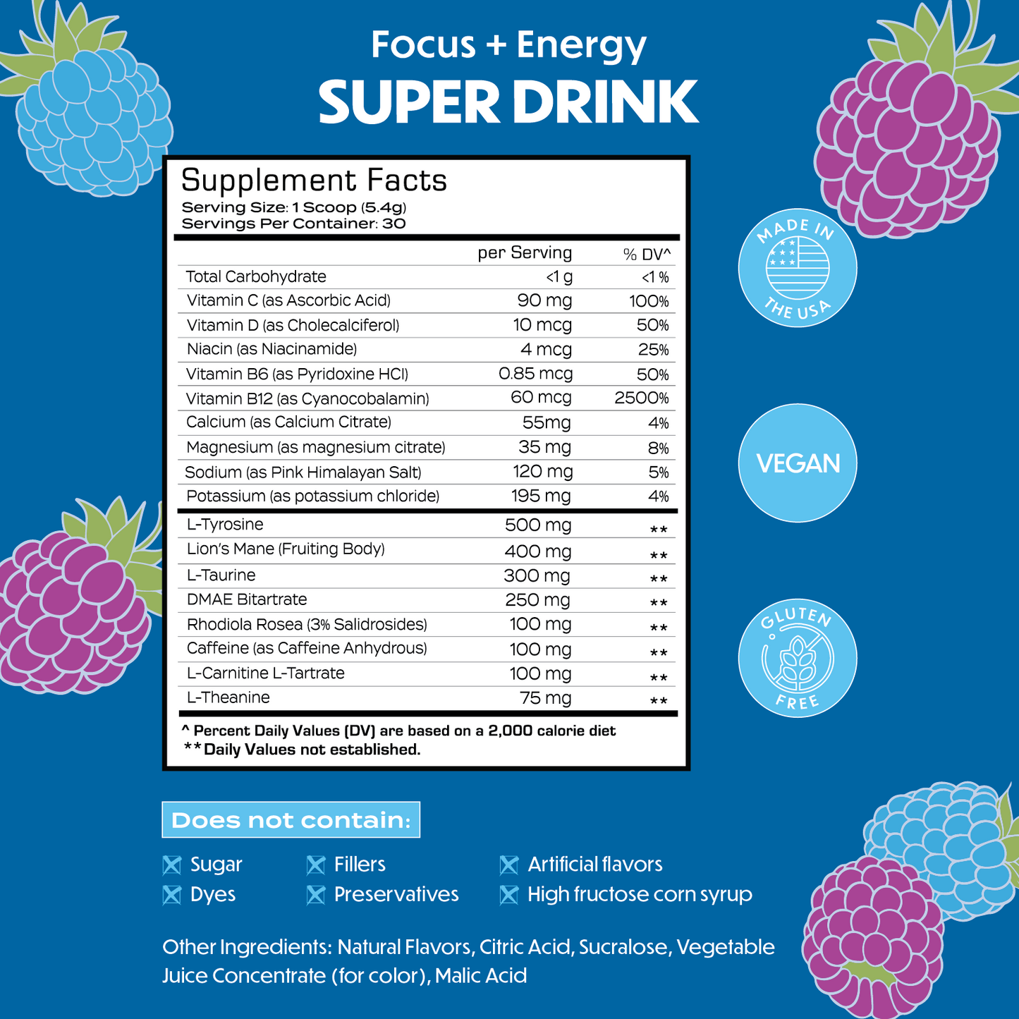 Blue Raspberry Super Drink